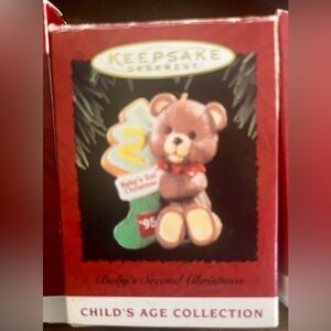 KEEPSAKE Hallmark Teddy Bear Christmas Ornaments